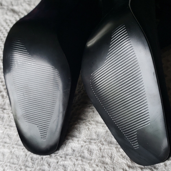 Colin Stuart Black Satin Ballet Heels - Picture 7 of 8